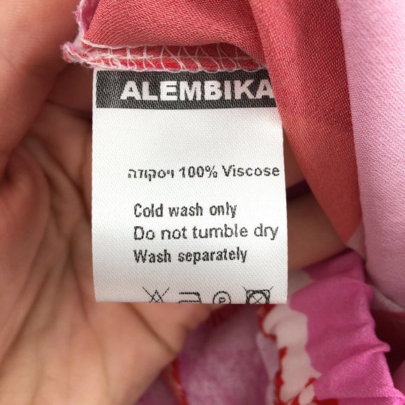 NEW Alembika Floral Wide Leg Pant red pink orange - Picture 8 of 11